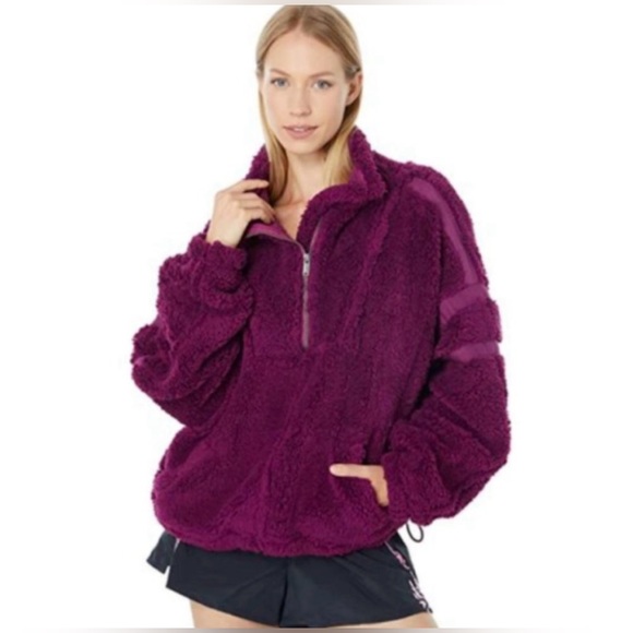 Free people movement Nantucket teddy fleece in Açaí XS - Picture 2 of 5